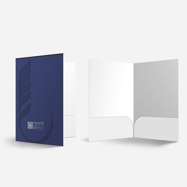 فولدر جيبين ابيض